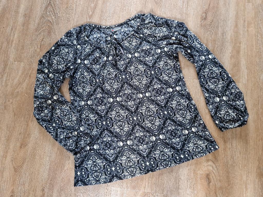 Shirt met lange mouwen en print van Street One - Maat 44, Ophalen of Verzenden, Lange mouw, Grijs, Gedragen