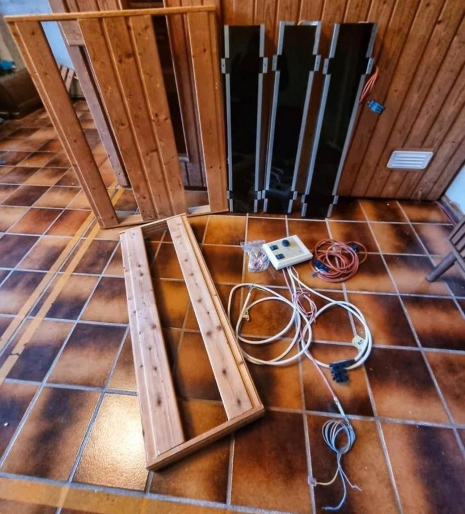 Infrarood sauna onderdelen, Ophalen, Gebruikt, Complete sauna