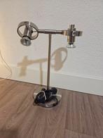 Van de Heg Tafellamp Geborsteld RVS met 2 Spots, Ophalen, Gebruikt, Modern, Industrieel, Metaal