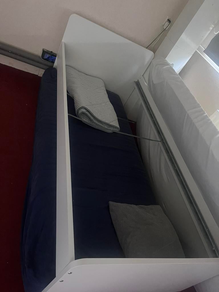 Eenpersoonsbed bed, Ophalen, Zo goed als nieuw, Eenpersoons, 90 cm