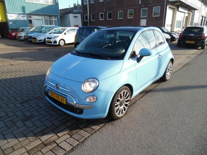 Fiat 500 apk 1.27 z dak 0.9 TwinAir Lounge airco turbo, Auto's, Fiat, Bedrijf, Te koop, ABS, Airbags, Airconditioning, Alarm, Bluetooth