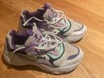 Fila sneakers wit met paars en groen, Kleding | Dames, Ophalen, Wit, Sneakers of Gympen, Zo goed als nieuw