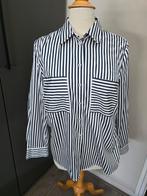 Peter Hahn gestreepte blouse 42, Ophalen of Verzenden, Zo goed als nieuw, Maat 38/40 (M), Blauw