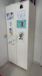 Witte IKEA kledingkast met hangruimte en planken, Ophalen, Gebruikt, 50 tot 100 cm, 150 tot 200 cm
