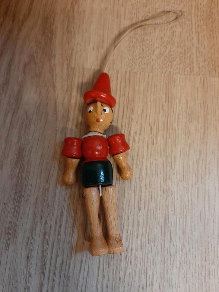 Pinokkio houten popje 11 cm, Diversen, Kerst, Ophalen of Verzenden