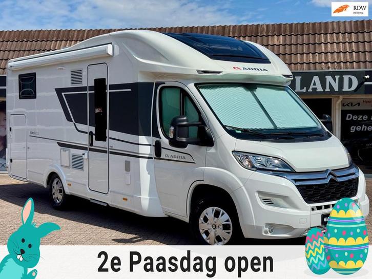 Adria MATRIX 670SL | Pano | Solar | Hefbed | Gr.Garage | Enk, Caravans en Kamperen, Campers, Bedrijf, tot en met 4, Half-integraal