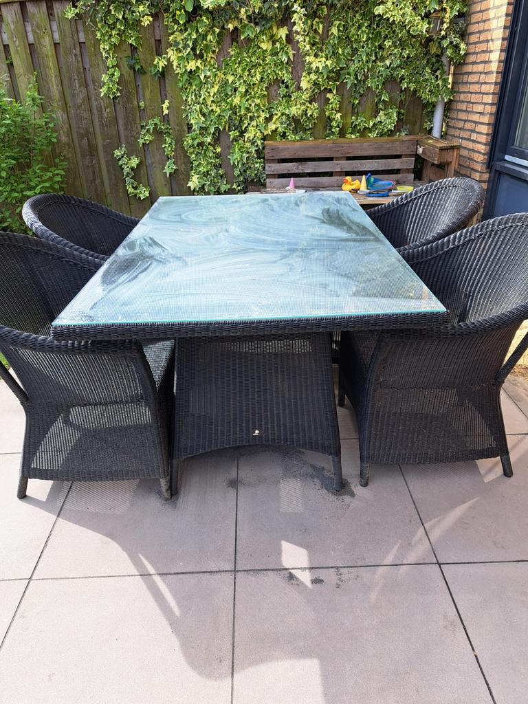 Borek tuinset, Ophalen, Zo goed als nieuw, Wicker