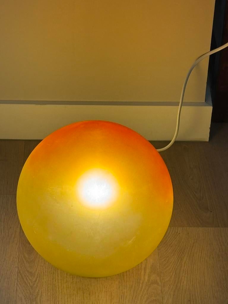 Vintage tafellamp bol Mars tafellamp | Space Age, Vintage, Zo goed als nieuw, Minder dan 50 cm, Vintage
