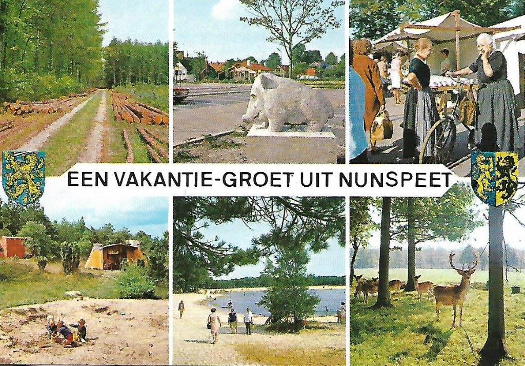 Nunspeet- -6-luik., Verzenden, 1960 tot 1980, Gelopen, Gelderland