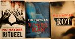 MO hayder 3 titels:ritueel-vogelman-rot €3.50 per stuk, Ophalen of Verzenden, Zo goed als nieuw, Mo Hayder, Nederland