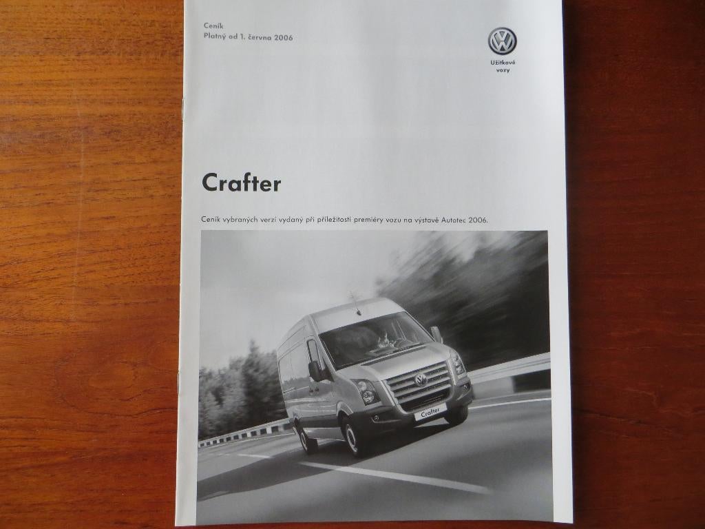 Volkswagen Crafter prijslijst (juni 2006), Ophalen of Verzenden, Nieuw, Volkswagen