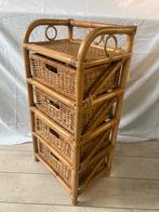 Rotan ladekastje, Huis en Inrichting, Kasten | Ladekasten, Ophalen, Minder dan 50 cm, Zo goed als nieuw, Minder dan 100 cm