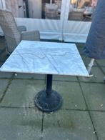 2 Bistro tafels marmer blad, Ophalen of Verzenden, Overige materialen, 2 zitplaatsen