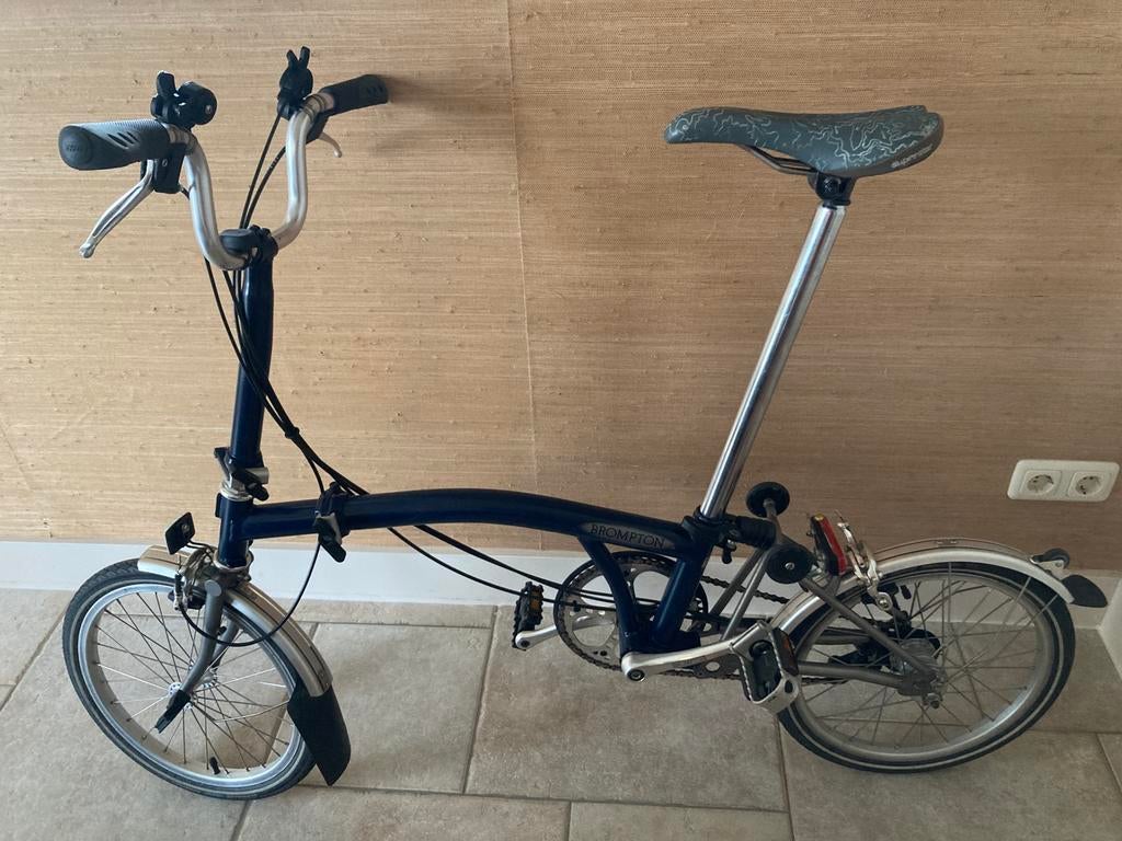 Brompton P line.   Titanium uitvoering, Brompton, 16 tot 18 inch, Versnellingen, Ophalen of Verzenden