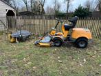 Stiga park DIESEL met stuurbekrachtiging en veegmachine, Ophalen of Verzenden, Gebruikt, Mulchfunctie, 90 tot 120 cm