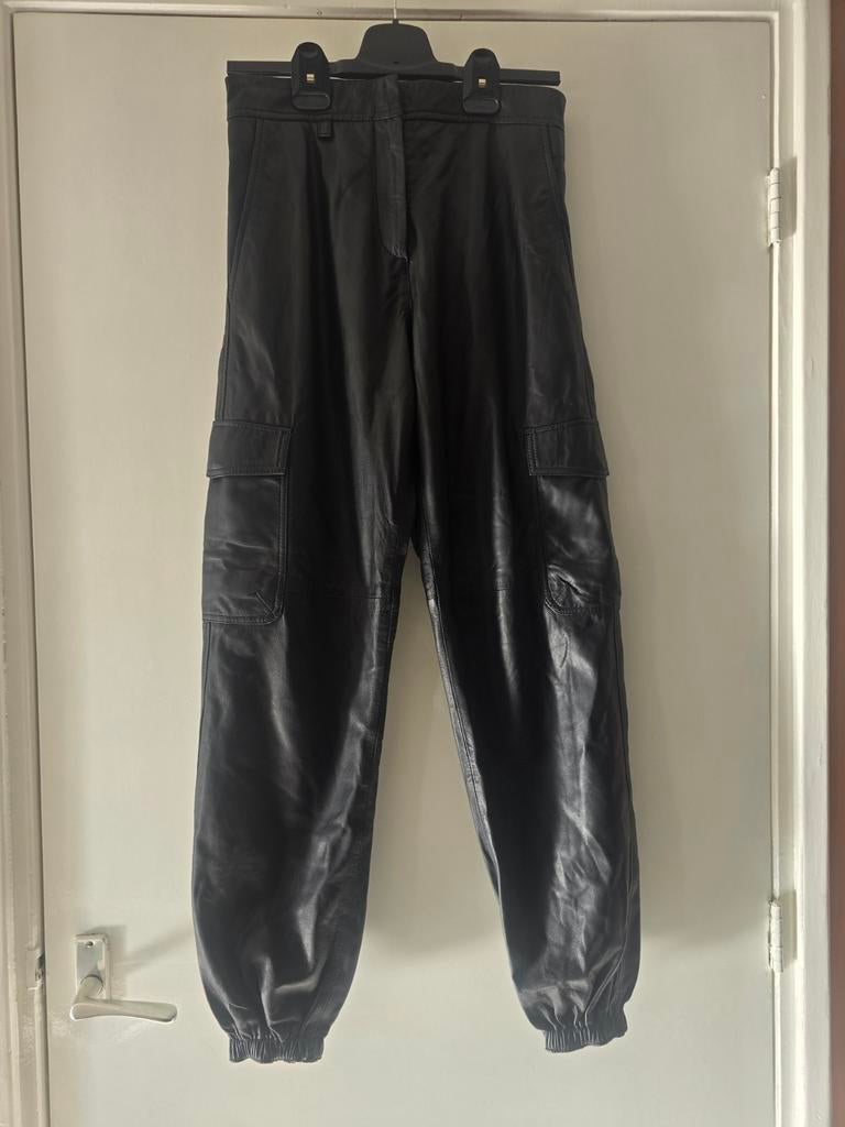 Ibana leren broek maat 36, Zwart, Ophalen of Verzenden, Zo goed als nieuw, Maat 36 (S)