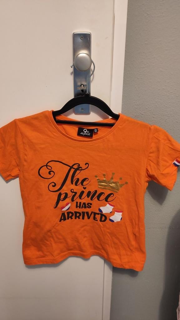 Koningsdag shirt, Kinderen en Baby's, Kinderkleding | Maat 134, Verzenden, Gebruikt, Shirt of Longsleeve