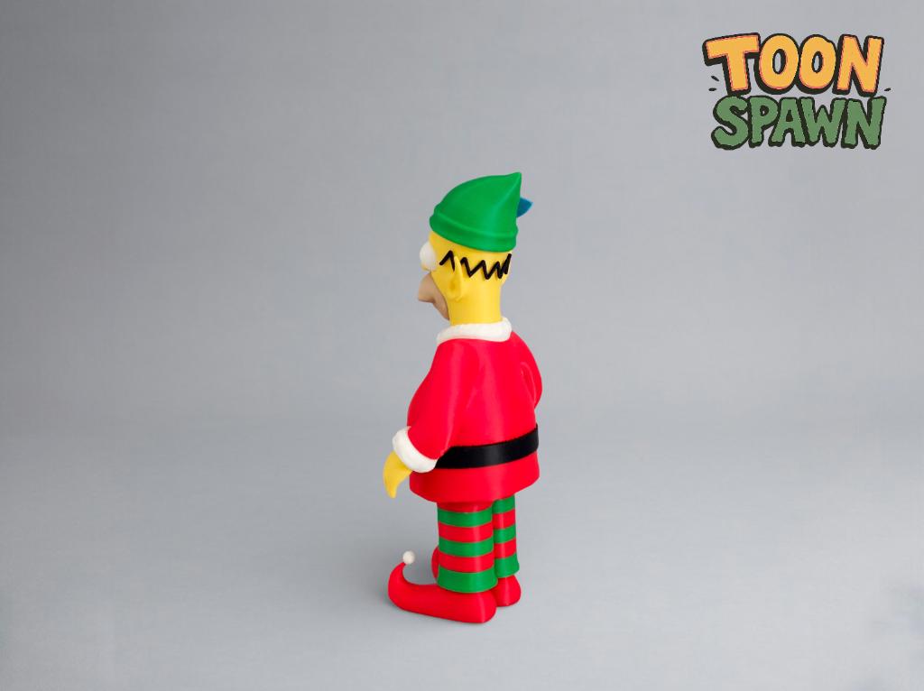 Elf Homer Beeld 23,5cm – Simpsons Kerst, Ophalen of Verzenden, Nieuw, Fantasy
