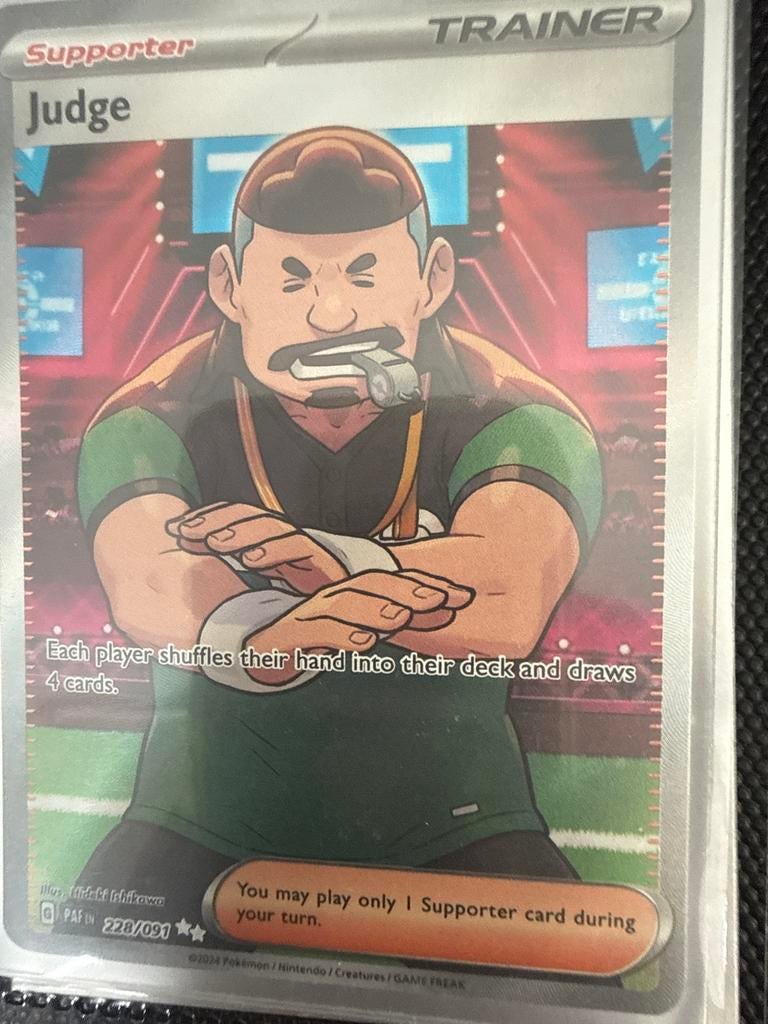 Pokémon Trainer kaart Judge 228/091, Ophalen of Verzenden, Gebruikt, Losse kaart