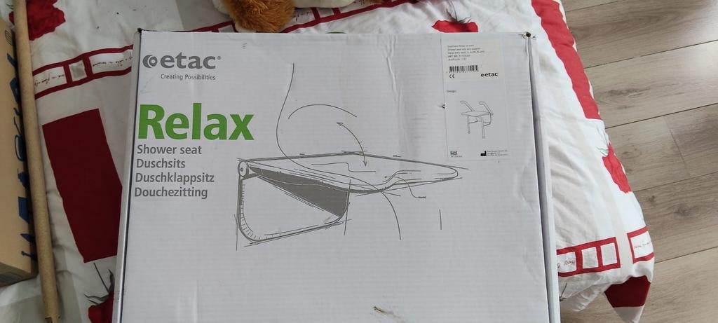 Etac relax douche stoel, Diversen, Verpleegmiddelen, Ophalen, Nieuw