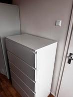 Malm Ikea ladekast 6 lades met glasplaat, Ophalen, 5 laden of meer, Glas, 100 tot 150 cm