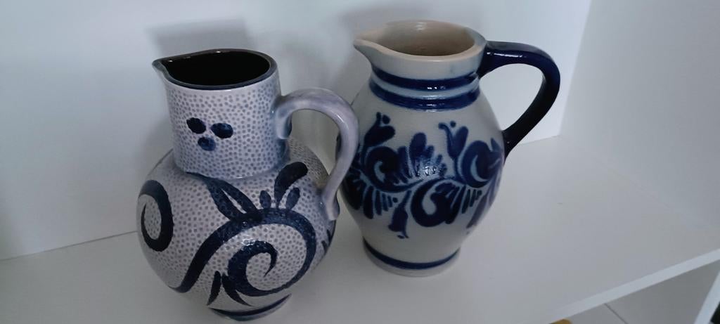 Twee aardewerk kruiken, Scheurich en andere, Ophalen of Verzenden