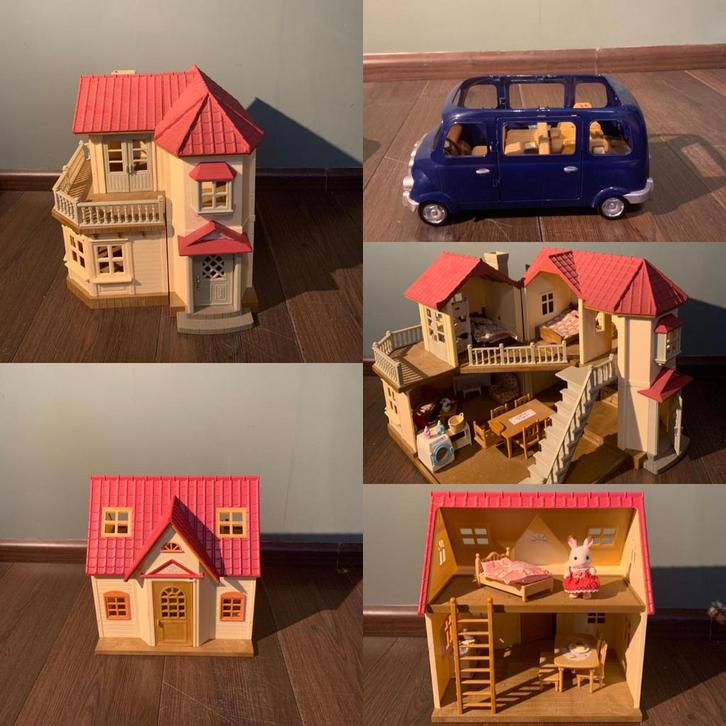 Sylvanian Families, Kinderen en Baby's, Speelgoed | Poppenhuizen, Zo goed als nieuw, Poppenhuis, Ophalen