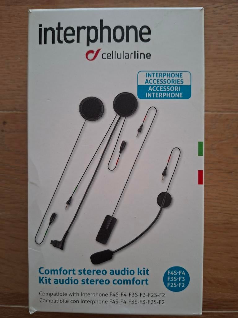Interphone Cellularline Comfort Stereo Audio Kit Motor, Ophalen of Verzenden, Zo goed als nieuw