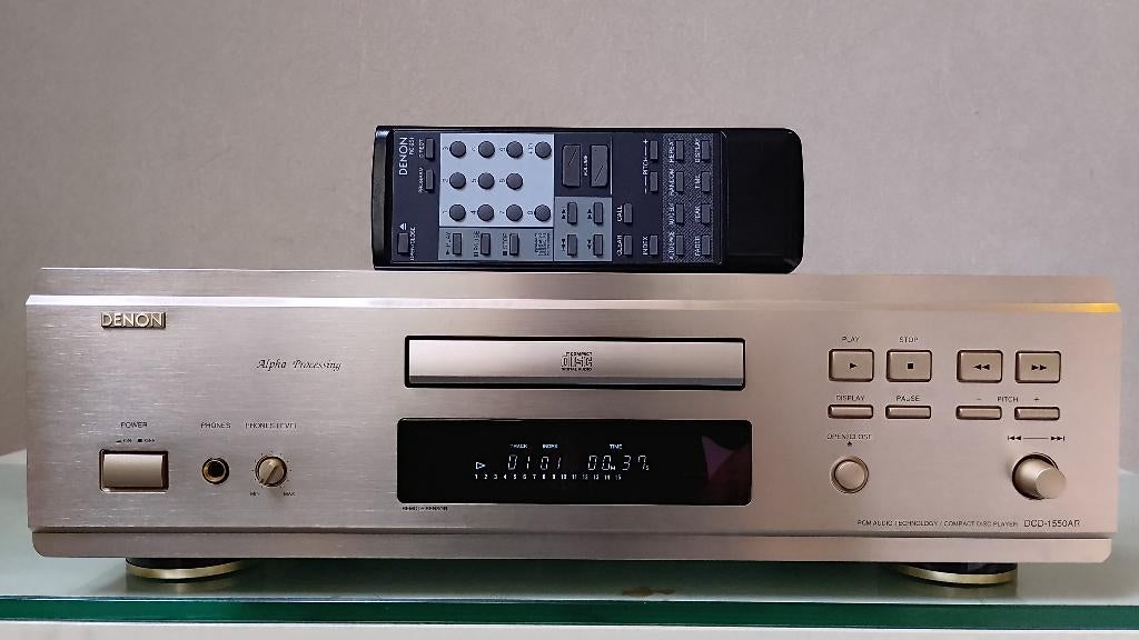 Denon DCD 1550AR "TOPSTAAT "Champagne kleur + remote., Ophalen of Verzenden, Zo goed als nieuw, Overige merken