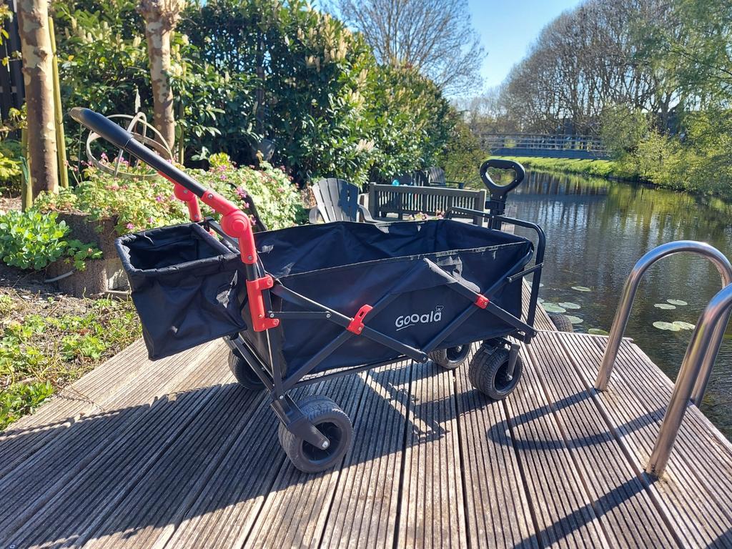 Z.g.a.n Strand  Gooala bolderkar met bootschappen mandje, Ophalen, Zo goed als nieuw