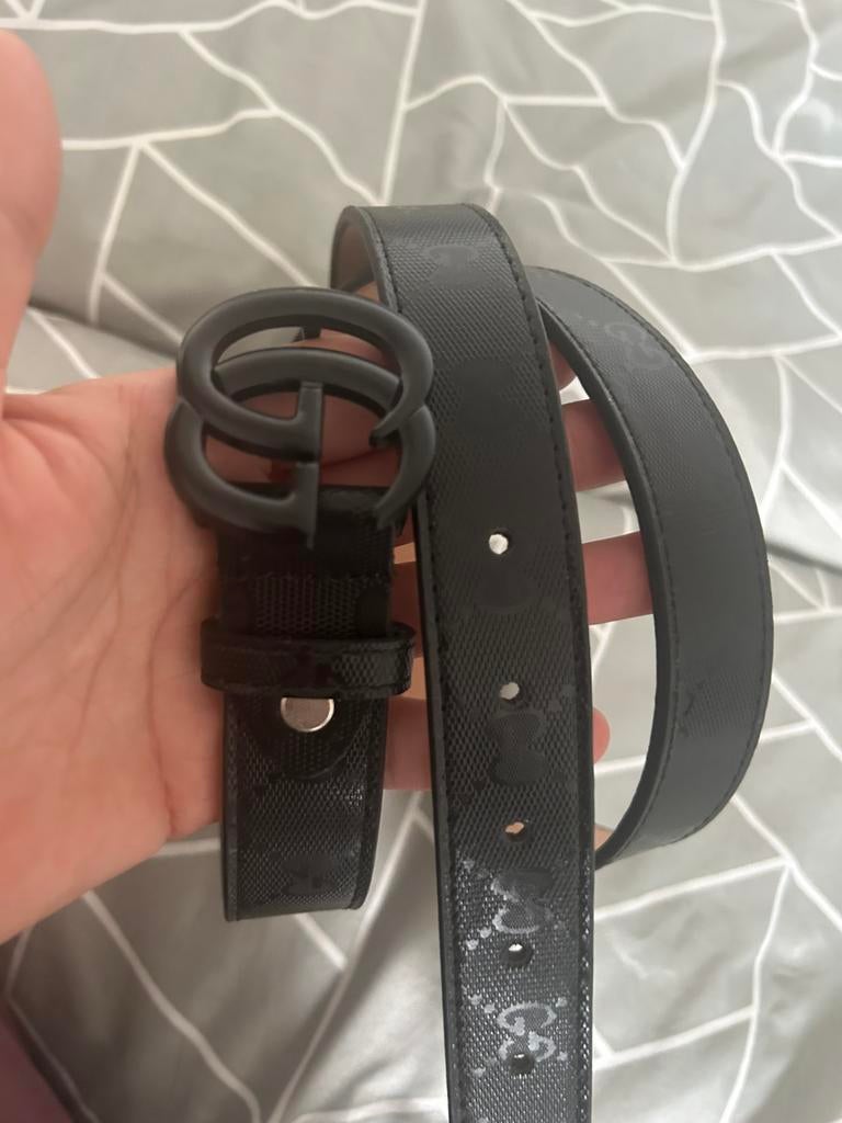 Gucci riem zwart, 100 cm of meer, Zwart, Nieuw, Tailleriem