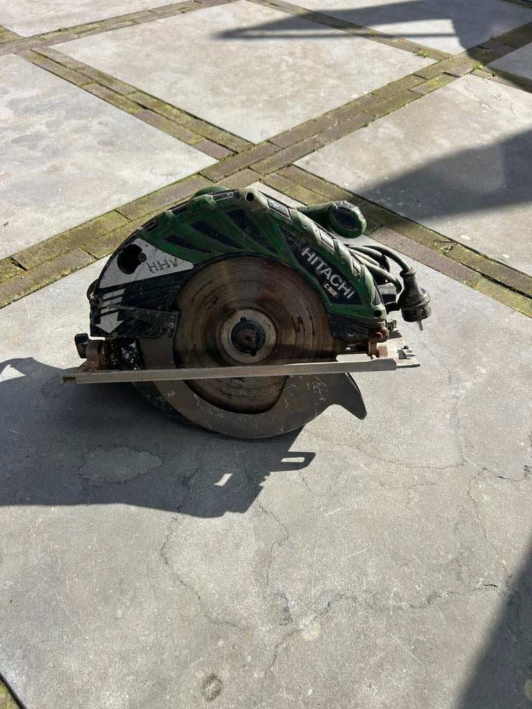 Hitachi CU9 cirkelzaag, Doe-het-zelf en Verbouw, Gereedschap | Zaagmachines, Ophalen, Gebruikt, Cirkelzaag, 30 tot 70 mm