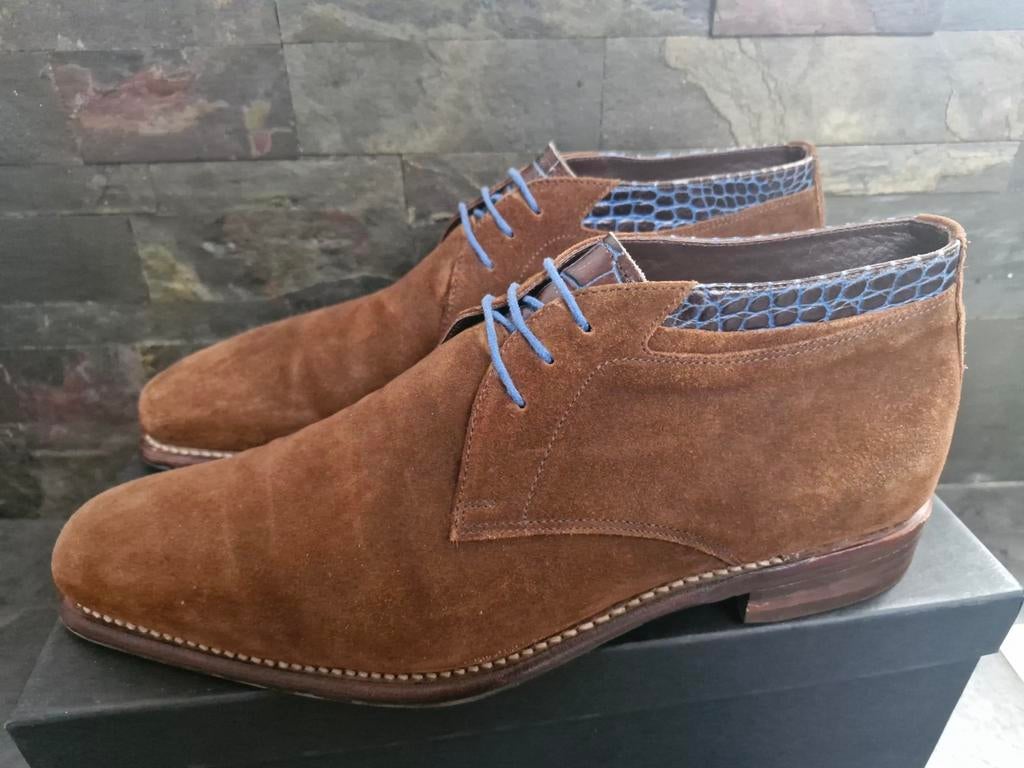 Floris van Bommel Herenschoenen maat 40,5, Kleding | Heren, Schoenen, Bruin, Floris van Bommel, Ophalen of Verzenden, Zo goed als nieuw