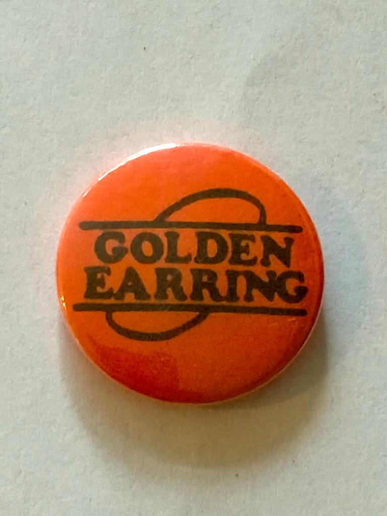 Golden Earring Barry Hay muziek vintage rock KLEINE button 2, Ophalen of Verzenden, Gebruikt