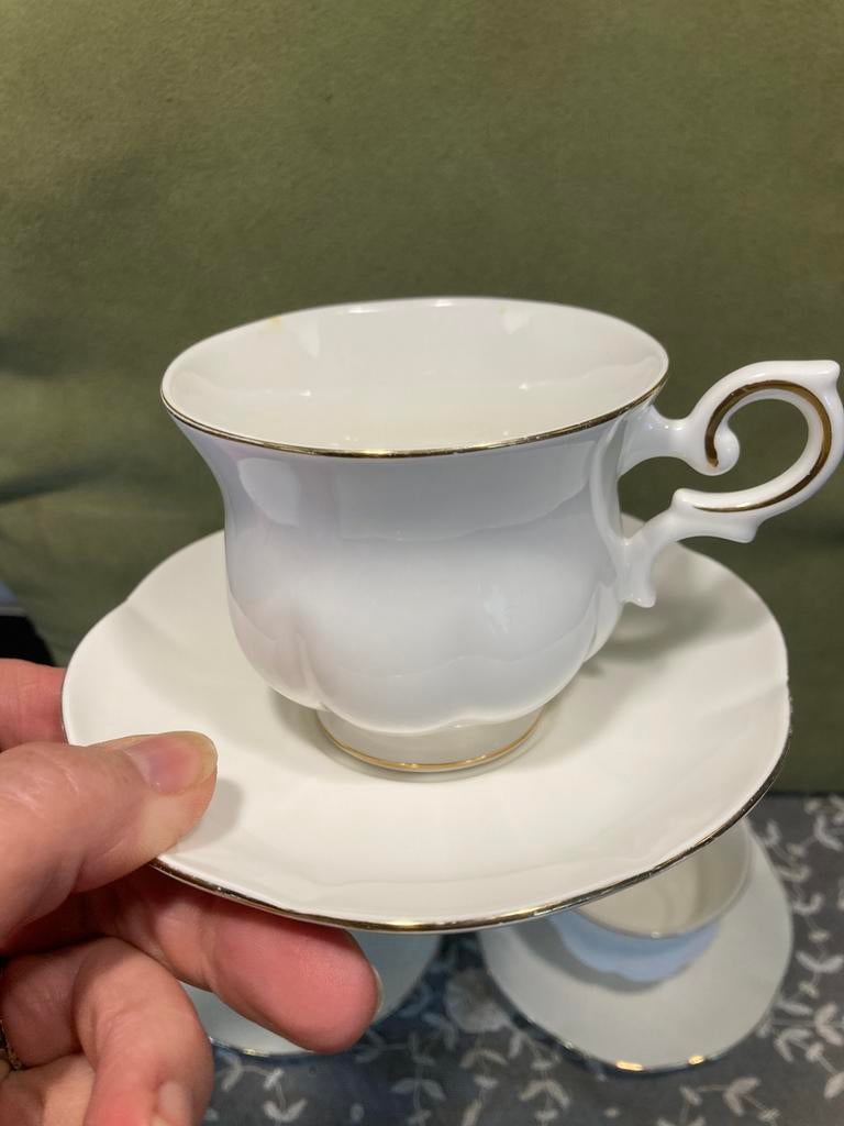 Kop en schotel Royal Canterbury (120825c), Gebruikt, Ophalen of Verzenden, Overige stijlen, Kop(pen) en/of Schotel(s)