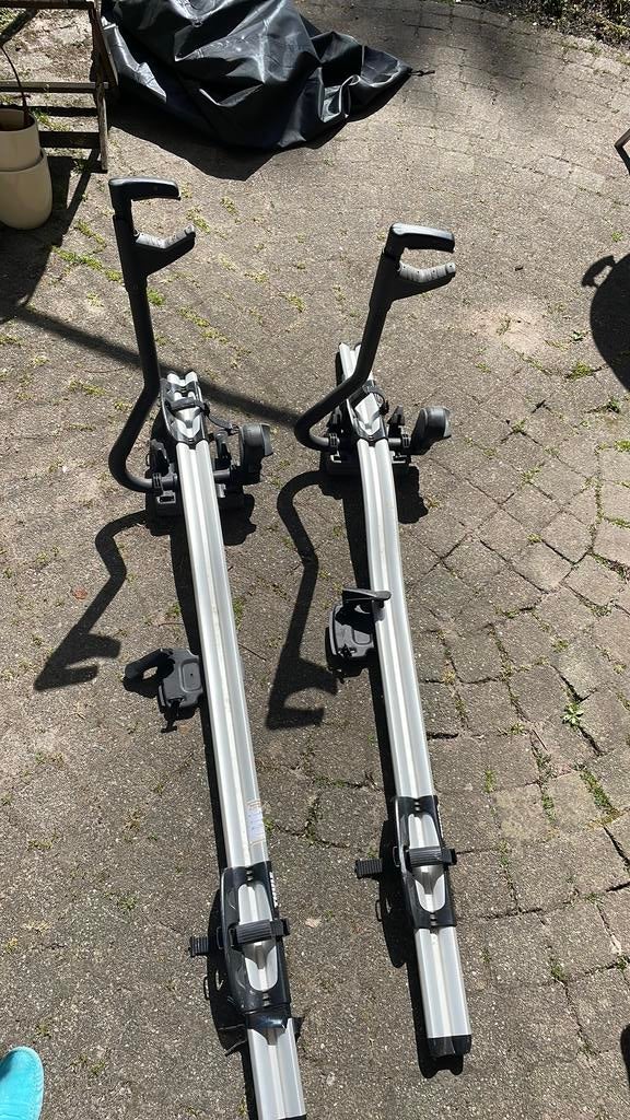THULE proride fietsdrager dak, Ophalen, 2 fietsen, Zo goed als nieuw, Dakdrager
