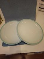 Fris Edam Symfonie - 2 grote platte schalen - grijs/ blauw, Ophalen of Verzenden