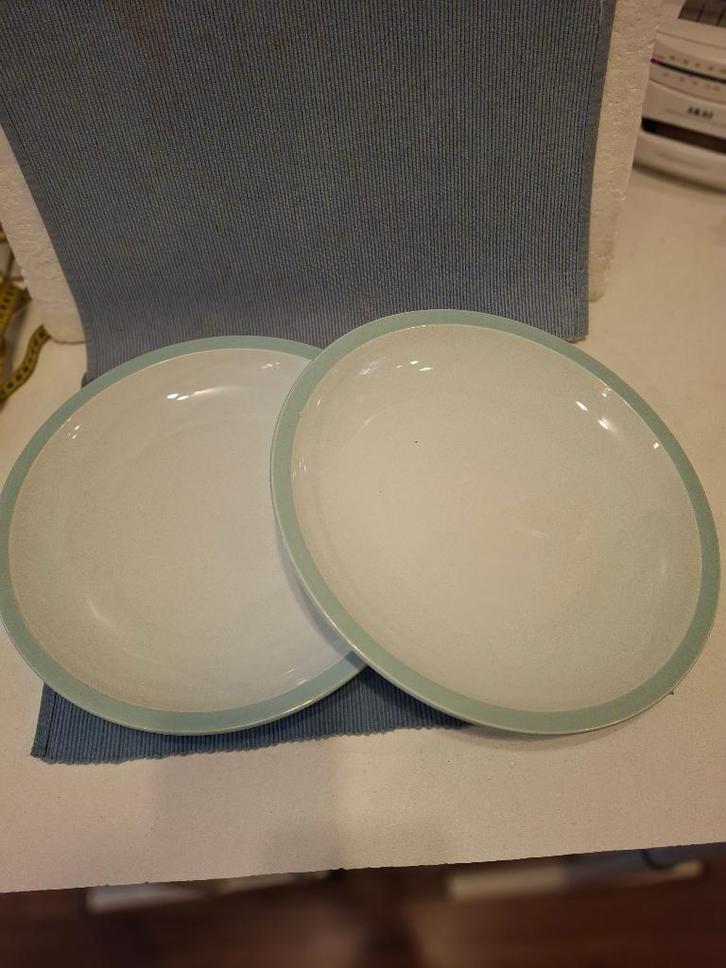 Fris Edam Symfonie - 2 grote platte schalen - grijs/ blauw, Antiek en Kunst, Antiek | Servies los, Ophalen of Verzenden