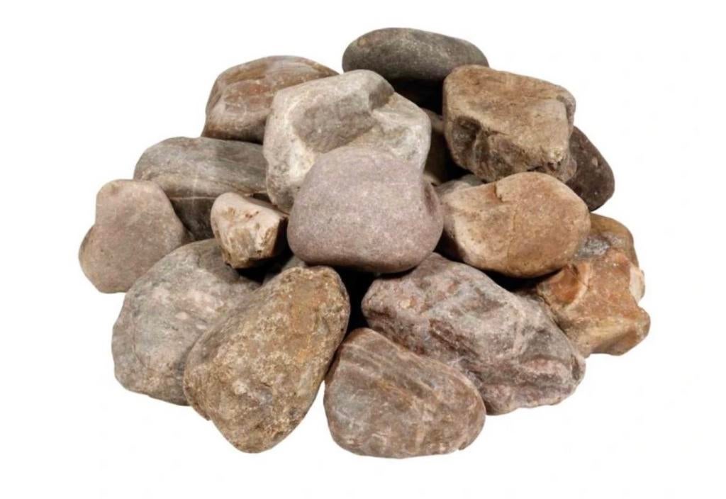 Mooie partij zwerfkeien voor tuin of decoratie, Tuin en Terras, Grind, Keien en Split, Ophalen, Gebruikt, Grijs, Kei