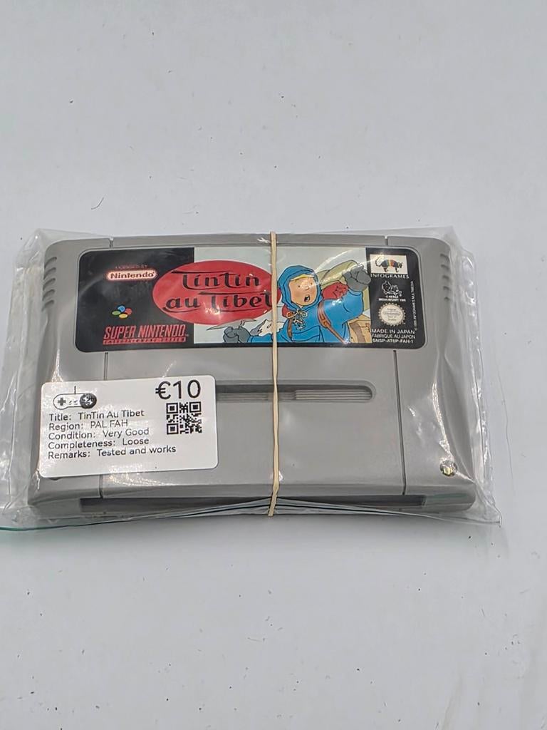 Kuifje in Tibet super nintendo snes, Spelcomputers en Games, Games | Nintendo Super NES, Ophalen of Verzenden