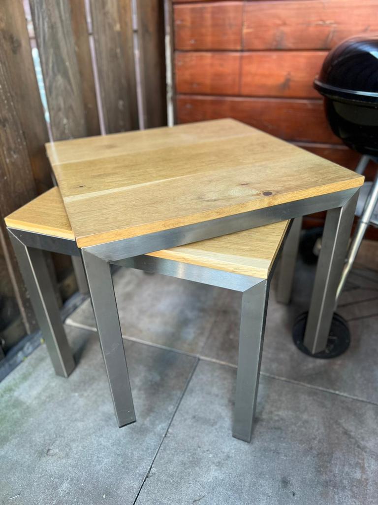 Bijzettafeltjes, Ophalen, Overige materialen, Gebruikt, Vierkant