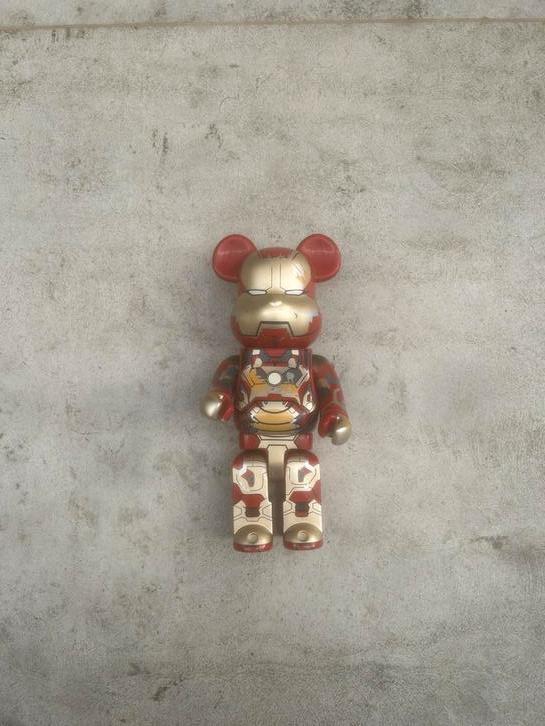 Iron Man Bearbrick Mini 400% - Marvel Collectible, Verzamelen, Poppetjes en Figuurtjes, Gebruikt, Ophalen of Verzenden