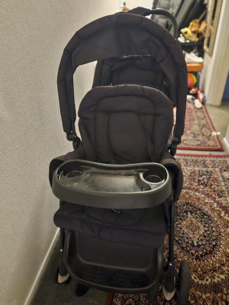 Compleet Duo kinderwagen met 2 slaapzakken, Ophalen of Verzenden