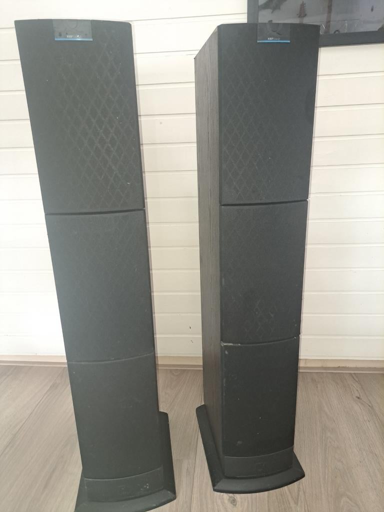 KEF Q70 Vloerstaande Speakers - Goed Werkend, Gebruikt, 120 watt of meer, Front, Rear of Stereo speakers, Ophalen