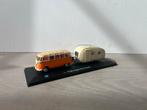 VW T1 Samba Bus met Caravan - Modelauto 1:43, Hobby en Vrije tijd, Modelauto's | 1:43, Ophalen of Verzenden, Gebruikt, Auto, Overige merken