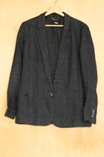 Massimo Dutti 100% linnen grijs antraciet blazer jasje L 42, Massimo Dutti, Maat 42/44 (L), Ophalen of Verzenden, Grijs