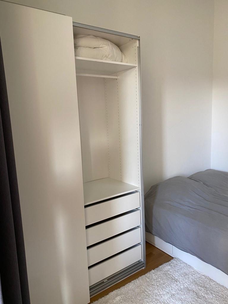 IKEA PAX kledingkast (wit), Ophalen, Gebruikt, 200 cm of meer, 50 tot 100 cm