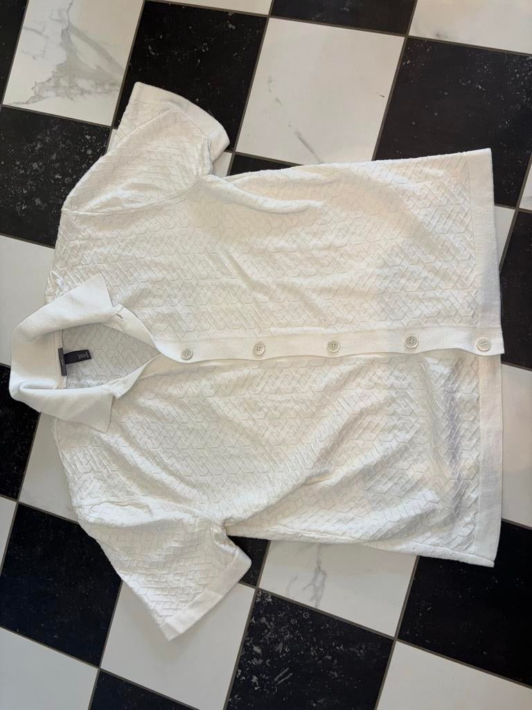 H&M Polo Heren Maat M, Ophalen of Verzenden, Zo goed als nieuw, Maat 48/50 (M), Wit