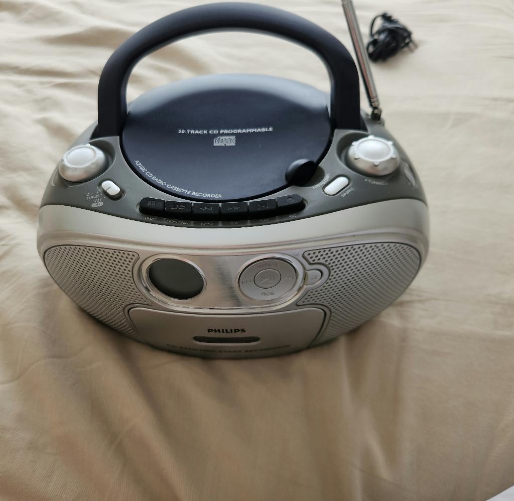 Philips CD radio cassette speler draagbaar, Ophalen of Verzenden, Zo goed als nieuw, Philips, Draagbaar