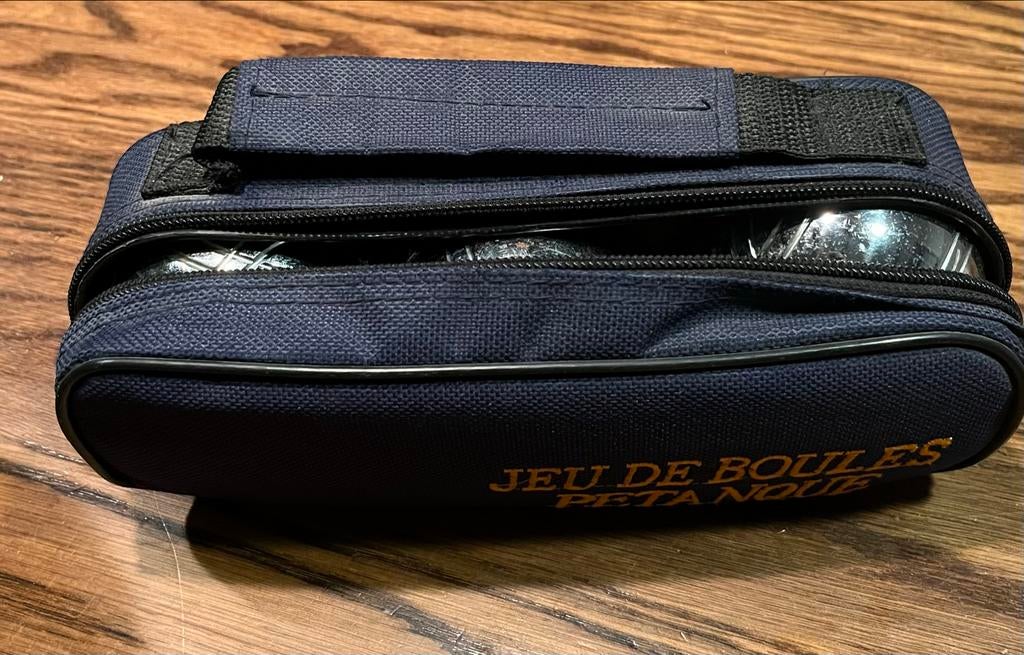 Jeu de Boules / Petanque set in draagtas, Drie of vier spelers, Ophalen of Verzenden, Gebruikt